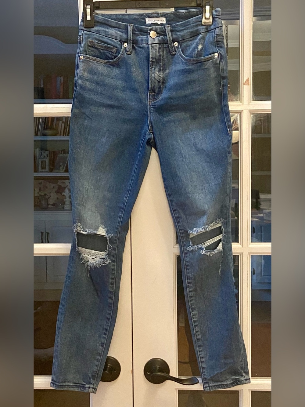 Good American Distressed Skinny Jeans Size 2/26